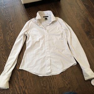 Vertically striped top